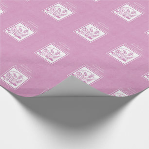 Granddaughter First Communion, Pink Wrapping Paper