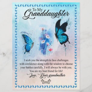 Granddaughter Gift Love Grandmother Family Group Custom Letterhead