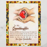 Granddaughter Gift | Love Grandmother Family Group Custom Letterhead<br><div class="desc">Granddaughter Gifts | To My Granddaughter Matching Family Group Love From Granddaughter</div>