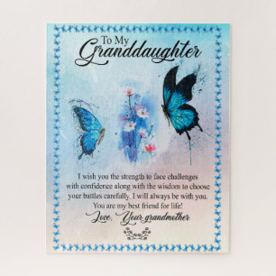Granddaughter Gift   Love Grandmother Family Group Jigsaw Puzzle
