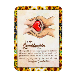 Granddaughter Gift Love Grandmother Family Group Magnet