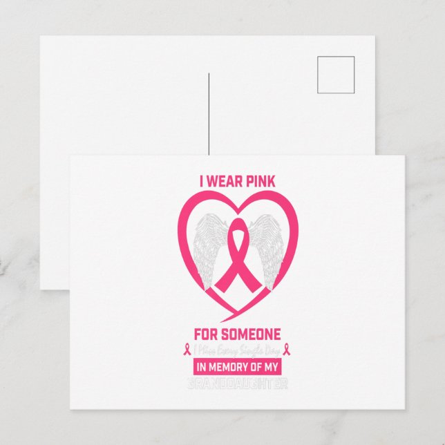 Granddaughter Gifts Announcement Postcard (Front/Back)