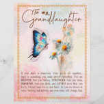 Granddaughter Gifts | From Grandpa Grandma Family Custom Letterhead<br><div class="desc">Granddaughter Gifts | Love From Grandma Grandpa Matching Family Group Butterfly Daisy Flowers Blanket</div>