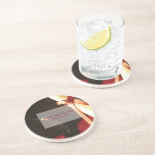 Granddaughter Graduation Wishes, Round Gift Coaster