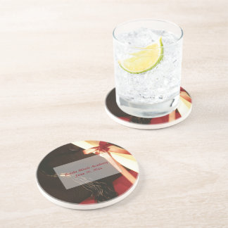 Granddaughter Graduation Wishes, Round Gift Coaster
