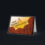 Granddaughter - Happy Birthday Basketball Loving Card<br><div class="desc">Fun card to wish your basketball loving granddaughter a happy birthday. Add a picture of your granddaughter wearing her favourite basketball team's gear to the inside of the card for an extra special touch.</div>