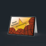 Granddaughter - Happy Birthday Basketball Loving Card<br><div class="desc">Fun card to wish your basketball loving granddaughter a happy birthday. Add a picture of your granddaughter wearing her favourite basketball team's gear to the inside of the card for an extra special touch.</div>