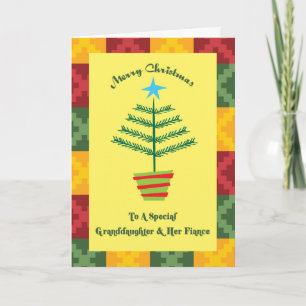 Granddaughter & Her Fiance Primsy Christmas Holiday Card