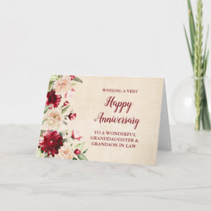 Granddaughter & her Husband Wedding Anniversary Card