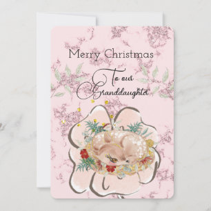 Granddaughter Little Deer Christmas Wishes