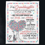 Granddaughter Lovers | Letter To My Granddaughter Fleece Blanket<br><div class="desc">Granddaughter Lovers | To My Granddaughter Special You Are To Me I Love You Love From Grandma</div>