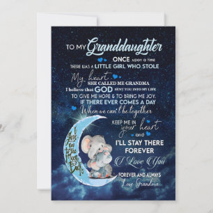 Granddaughter Lovers   Letter To My Granddaughter Holiday Card