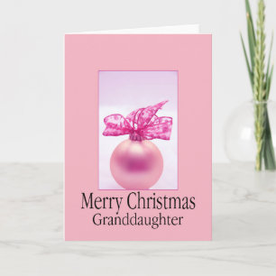Granddaughter   Merry Christmas card