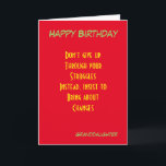 Granddaughter motivational birthday greeting cards<br><div class="desc">motivational birthday cards with dedication to granddaughter</div>