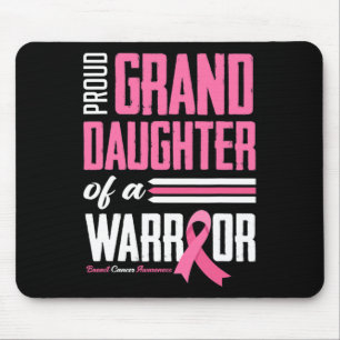 Granddaughter Of A Warrior Breast Cancer Awareness Mouse Pad