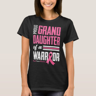 Granddaughter Of A Warrior Breast Cancer Awareness T-Shirt