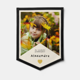Granddaughter Photo Name | Grandparents Keepsake Pennant