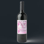 Granddaughter  Poem  Bottle Label  18th  Birthday<br><div class="desc">A great gift for a special granddaughter on her birthday</div>