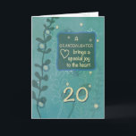 Granddaughter Religious 20th Birthday Hand Drawn Card<br><div class="desc">A special day is going to happen soon as your beautiful granddaughter will be celebrating her 20th birthday. Send her special greetings by giving her this card that tells her how greatly loved she is.</div>