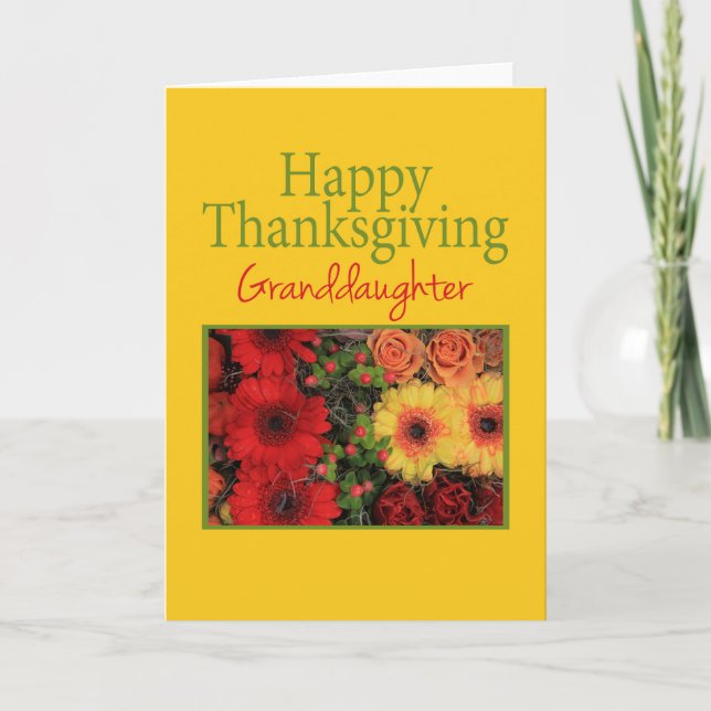 Granddaughter Thanksgiving Card (Front)