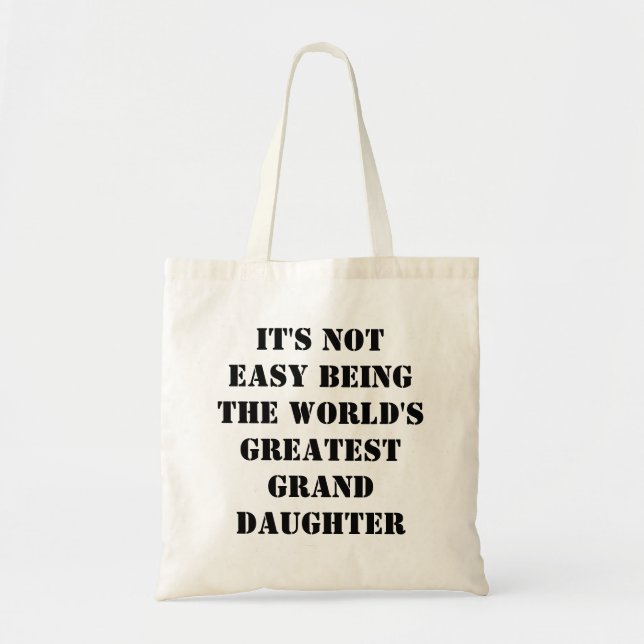 Granddaughter Tote Bag (Front)