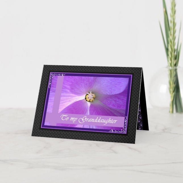 GRANDDAUGHTER - Wedding Congratulations Card (Front)