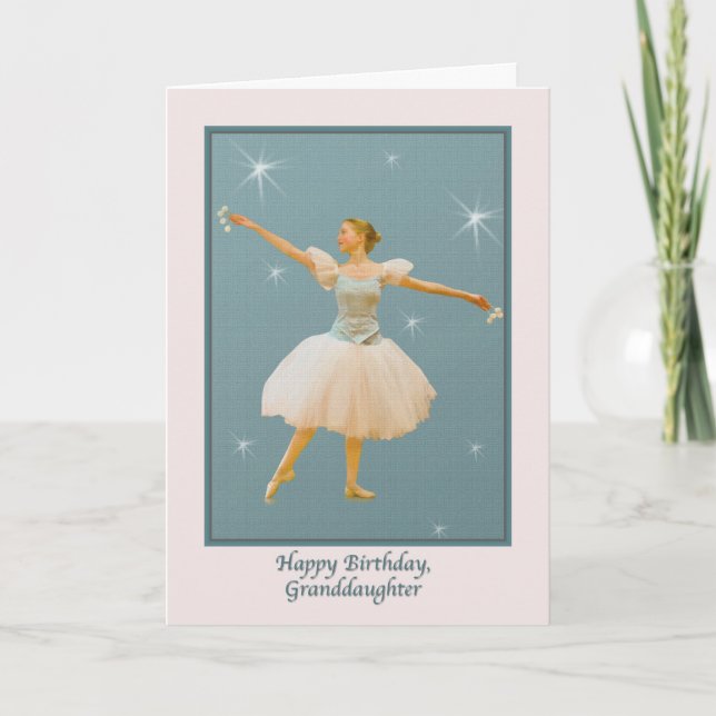 Granddaughter's Birthday, Ballet Dancer Card (Front)