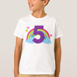 Granddaughters Fifth Birthday T-Shirt<br><div class="desc">This cute granddaughter fifth birthday makes a great gift idea for a granddaughter 5th birthday party or a granddaughter fifth birthday invitation or party favour.</div>