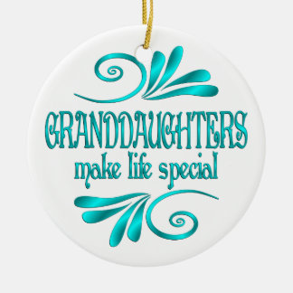 Granddaughters Make Life Special Ceramic Tree Decoration