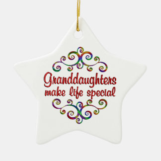 Granddaughters Make Life Special Ceramic Tree Decoration
