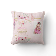 Granddaughters Poem PHOTO Birthday Pink Flowers