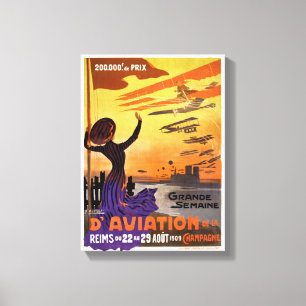 Grande semaine d'aviation de la Champagne Canvas Print