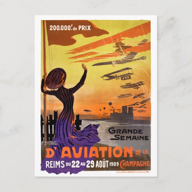 Grande semaine d'aviation de la Champagne Postcard (Front)