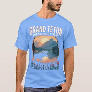 Grandeton National Park Wyoming Camping Hiking Out T-Shirt