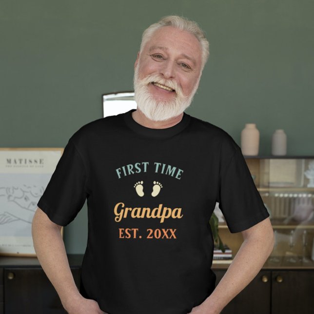 Grandfather Abuelo Nonno Gramps First Time Grandpa T-Shirt (Creator Uploaded)