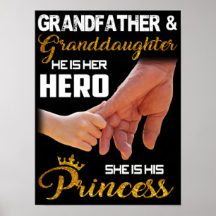 Grandfather and Granddaughter Poster