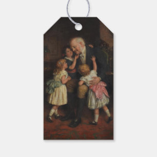 Grandfather and Granddaughters (by Joseph Clark) Gift Tags