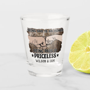 Grandfather Being Papa Is Priceless Father Shot Glass