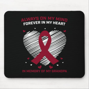 Grandfather Blood Cancer Awareness Grandpa Multipl Mouse Pad