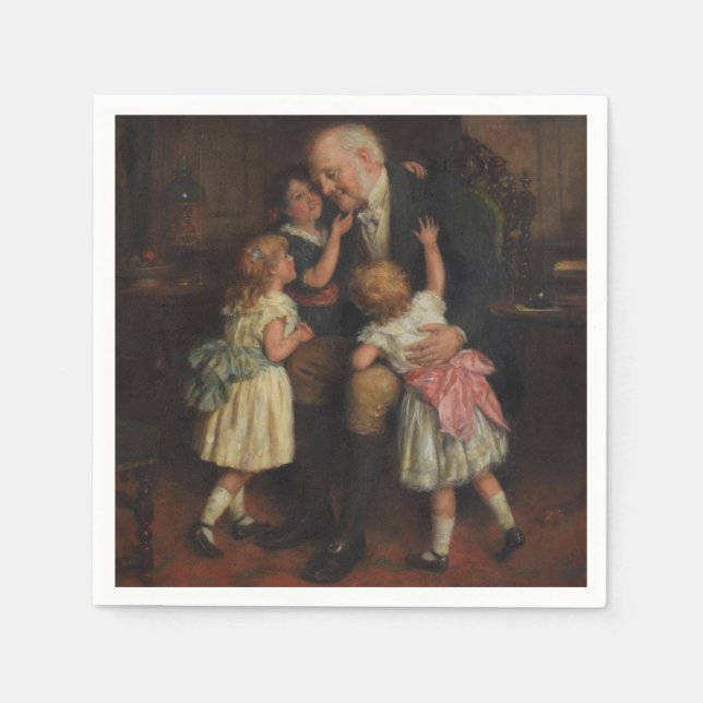 Grandfather (by Joseph Clark) Napkin (Front)