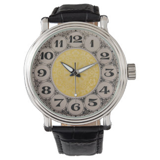 Grandfather clock style watch face design