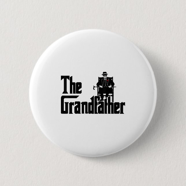 Grandfather Funny Quote Design For Grandpas  6 Cm Round Badge (Front)