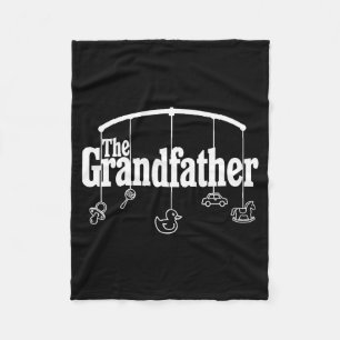 Grandfather Funny Quote Design For Grandpas  Fleece Blanket