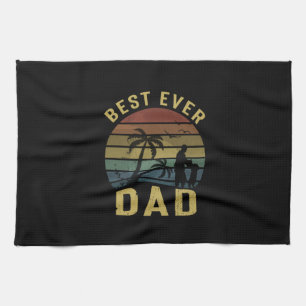 Grandfather Gift Best Ever Dad Tea Towel