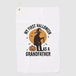 Grandfather Halloween Shirt First Spooky Grandpa_1 Golf Towel