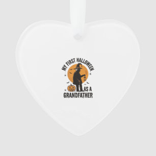 Grandfather Halloween Shirt First Spooky Grandpa_1 Ornament