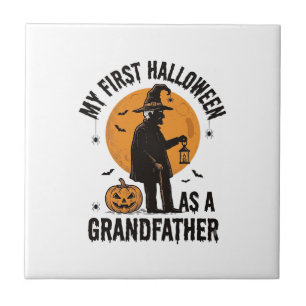 Grandfather Halloween Shirt First Spooky Grandpa_1 Tile