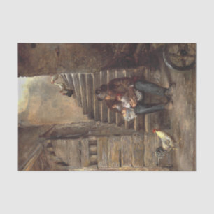 Grandfather Looking After His Grandson Tissue Paper