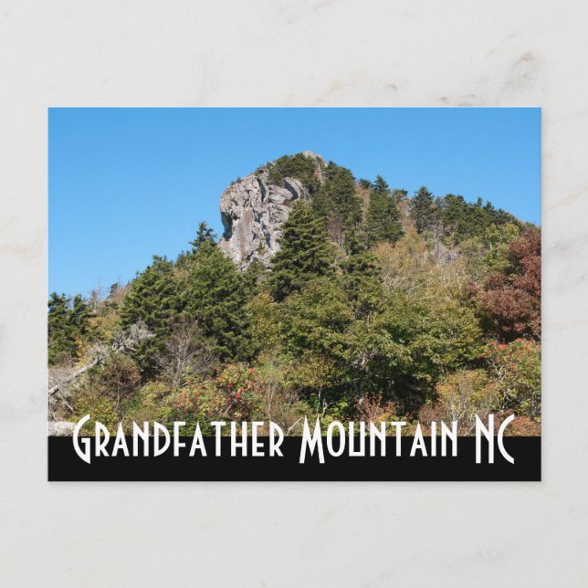 Grandfather Mountain NC Postcard (Front)