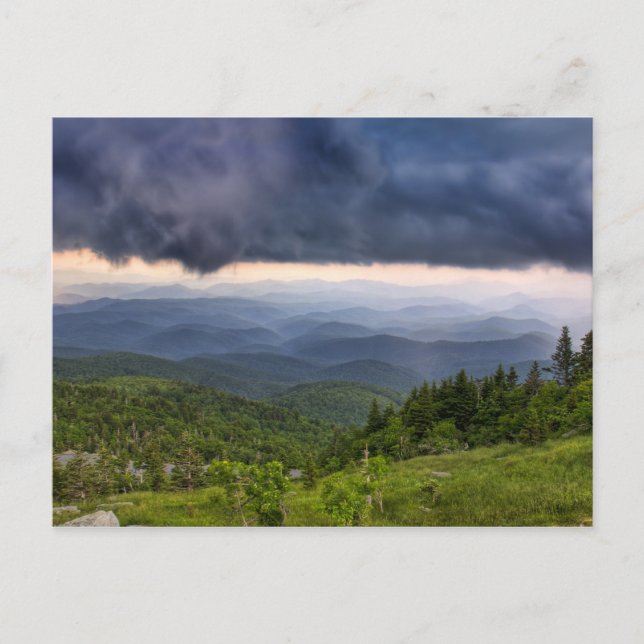 Grandfather Mountain Storm Postcard (Front)